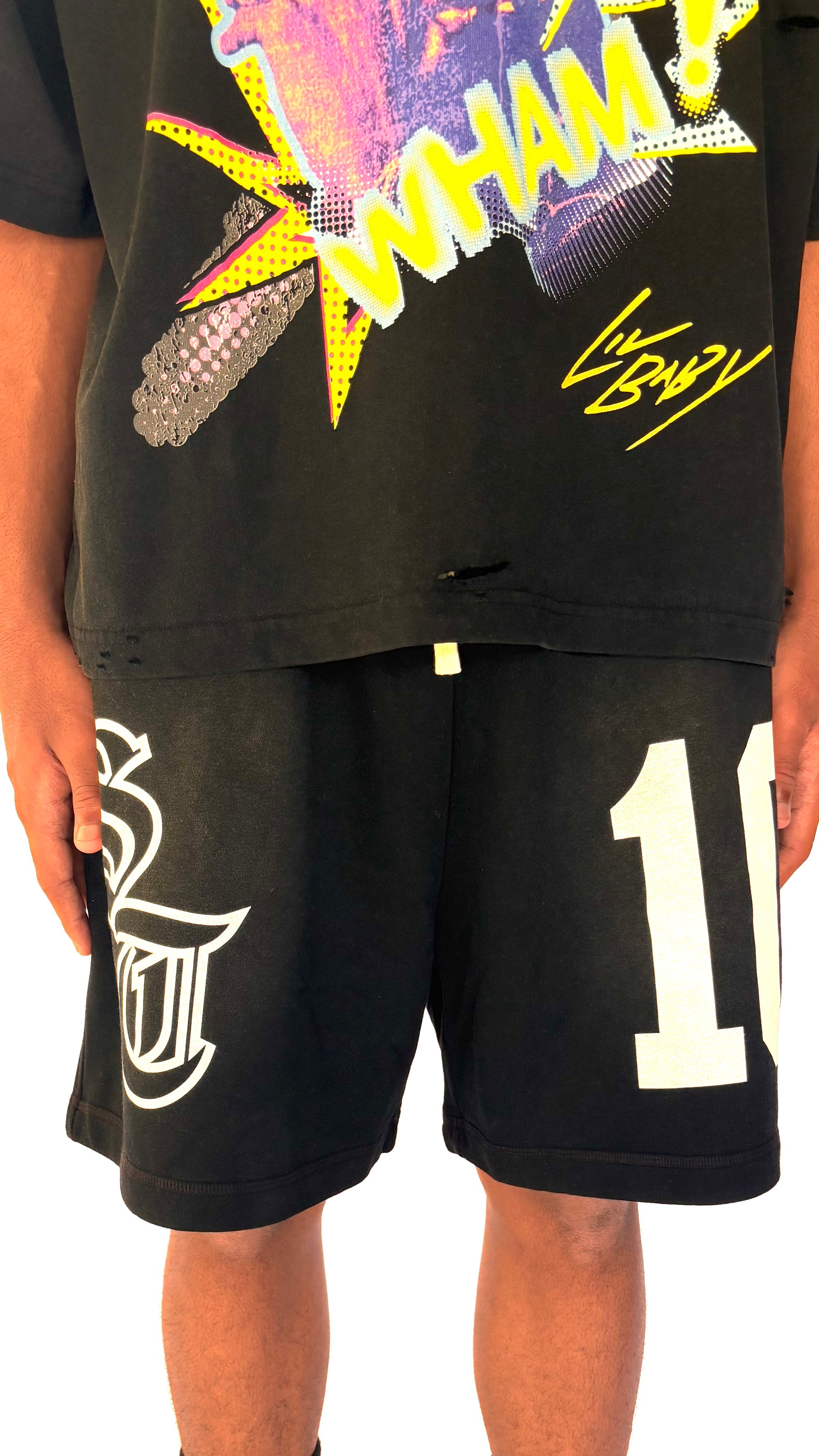 SOLID TEN VINTAGE TREND TEE & ATHLETIC SHORTS SET