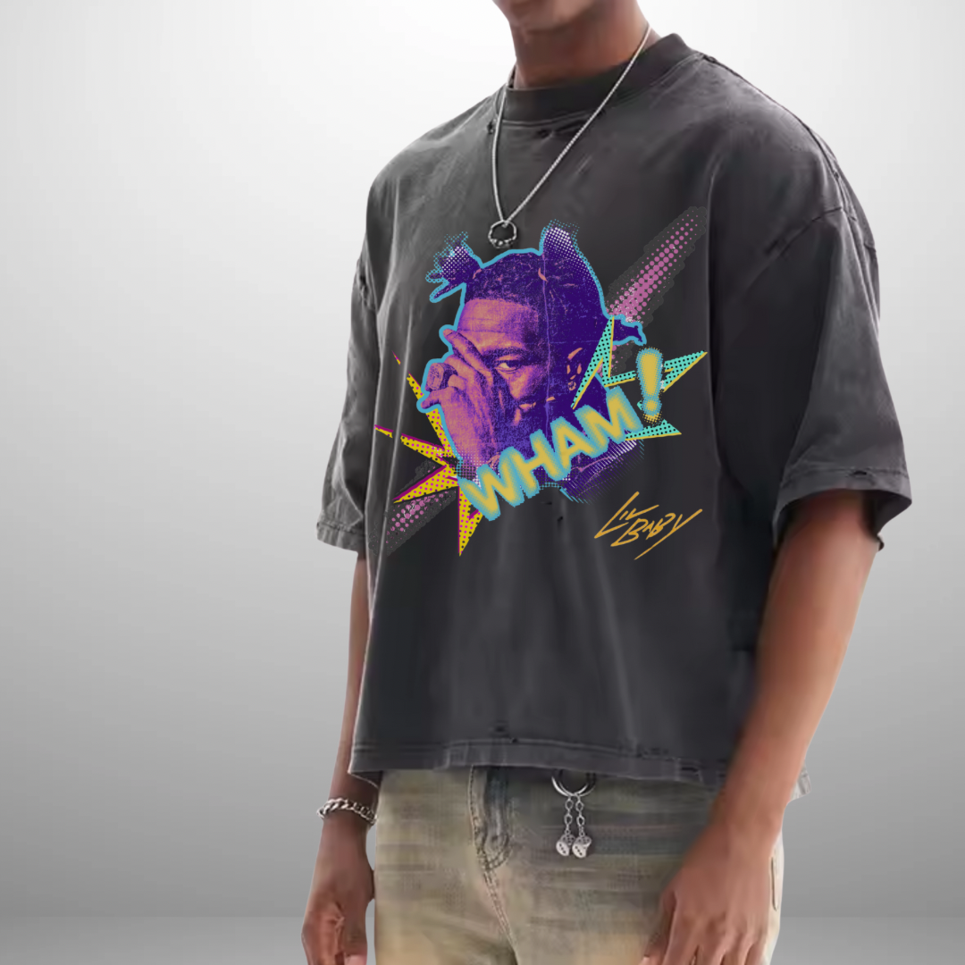 CELEBRITY 90s VINTAGE BOXY TEE- LIL BABY