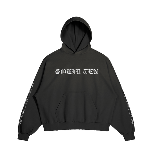 SOLID TEN HOODIE BLACK