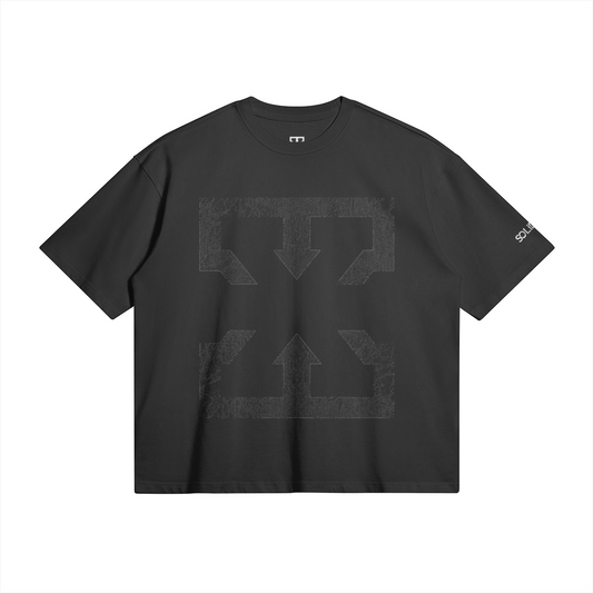 SOLID TEN BRANDED OVERSIZED TEE BLACK